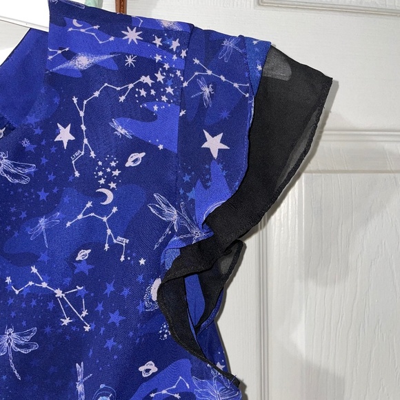 Three Floor Afterglow Celestial Star Print Dress - Picture 10 of 13